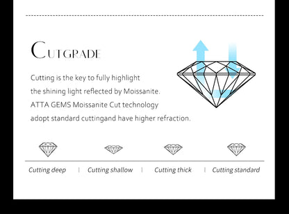 ATTAGEMS Luxury Round Cut 2.5mm Moissanite Ring for Women Man 925 Sliver Sparkling Fine Jewelr Engagement Wedding Party Gift New