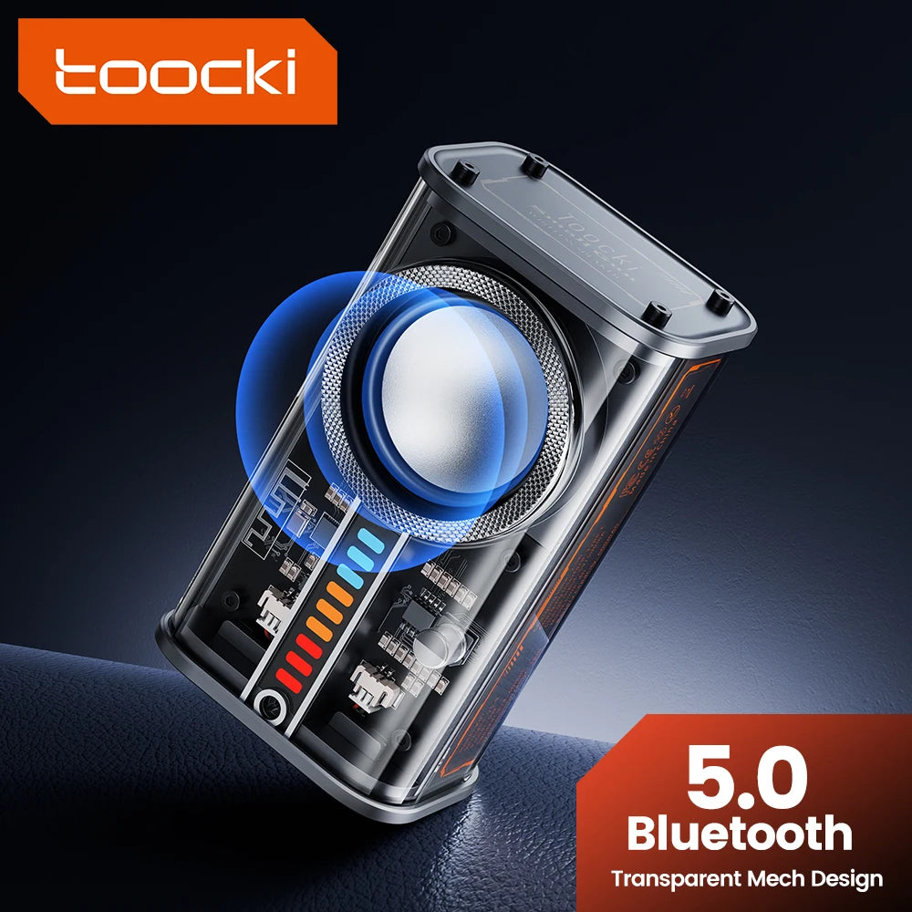 Toocki K07 Portable Bluetooth 5.0 Speaker Stereo Surround Wireless Bluetooth Speakers Dazzling Lighting Audio Player Loudspeaker