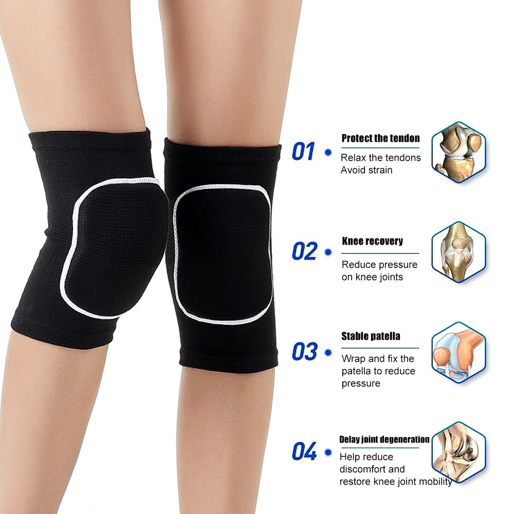 1Pair Sports Knee Pads for Men Women Kids Knees Protective,Knee Braces for Dance Yoga Volleyball Football Running Cycling Tennis