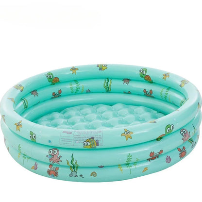 Reusable Inflatable Swimming Pool Double Layer Garden Portable Thickened For Kids Water Toys Party Round Indoor Outdoor Paddling