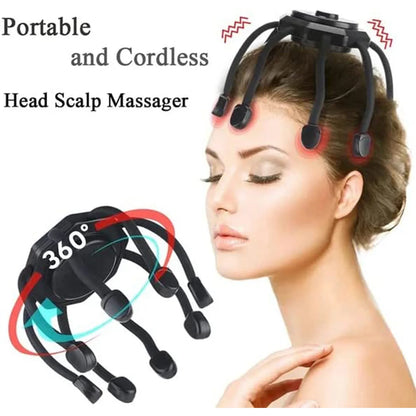 Electric Scalp Massager Cordless Portable Ultra Scalp Massager Deep Relaxation Tool for Deep Relaxation Stress Relief