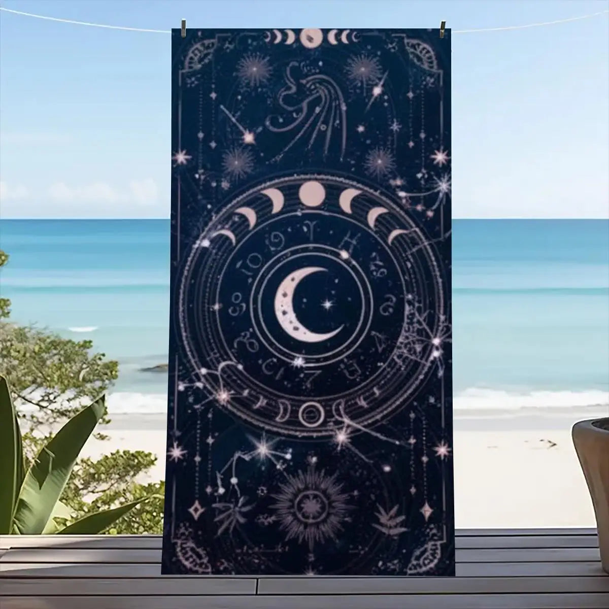 Beach Towel Portable Quick Fast Dry Sand Outdoor Travel Swim Blanket Thin Yoga Floral Print Mat Personalization Stripes Towel