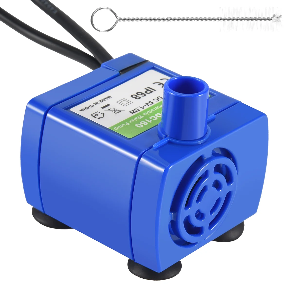 A42F  Cat Water Fountain Pump, Pet Water Fountain Pump Replacement Pump DR-DC160 Motor for Round, Flower Cap Cat Fountain