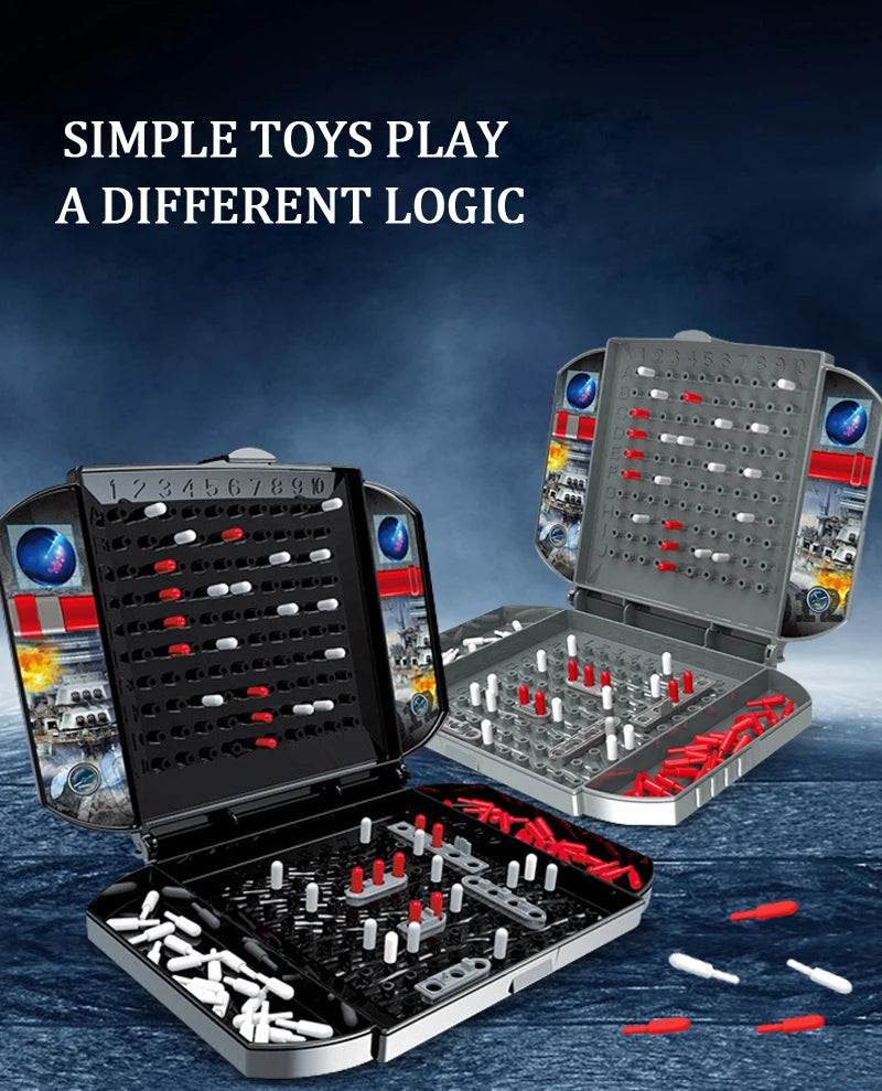 Children Interesting Warship Sea Ship Board Games Toys Two Player Battleship The Classic Naval Combat Strategy Table Game for Ki