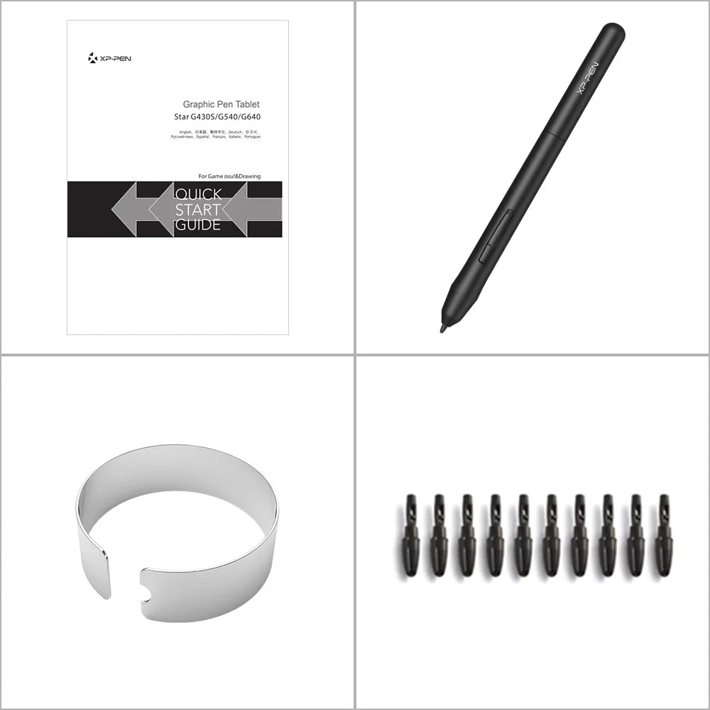 Drawing Tablet XPPen G430S Graphic Drawing Tablet with 8192 Levels Pressure Battery Free Stylus 4x3 Inch Tablet for Windows Mac