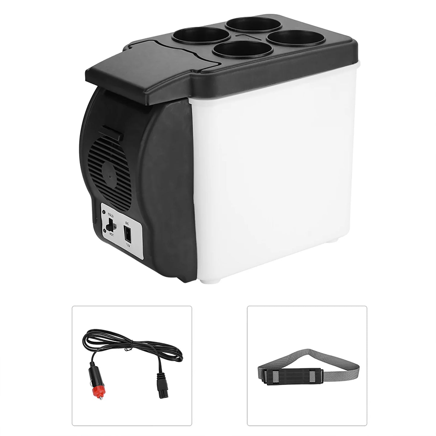 6L 12V Electric Car Refrigerator Portable Mini Fridge Freezer Vehicle Refrigeration And Heating Ice Box Car Electronic Devices