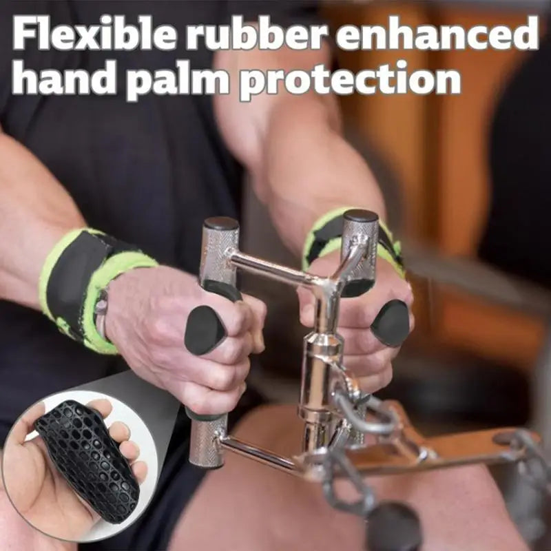 Workout Gym Gloves Silicone Palm Grips Crosstraining Palm Grip Hand Protection for Gymnastics Weightlifting Exercise