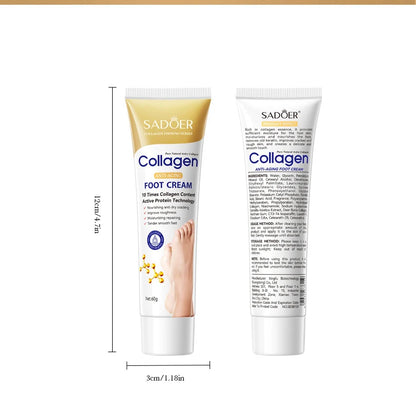 SAODER Collagen Foot Cream Feet skincare Moisturizing Hydrating Firming Nourishing Repairing Feet Creams Foot Skin Care Products