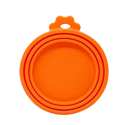 Reusable Pet Food Can Cover and Spoon Portable Dogs Cat Storage Tin Cap Lid Seal Cover Health Pet Supplies Pet Silicone Lids Can