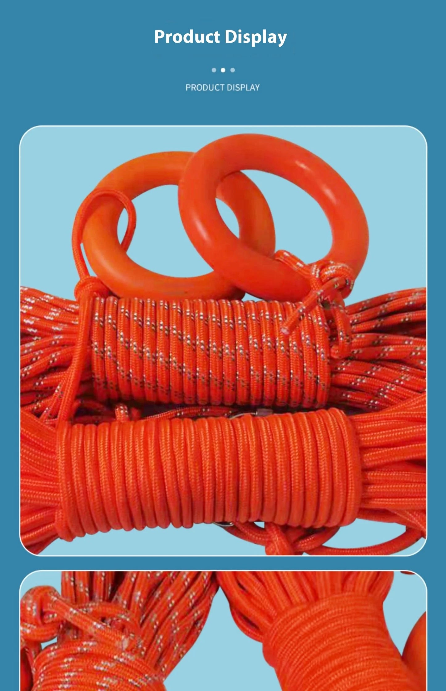 Professional Water Rescue Ropes Floating Lifebuoys for Swimming Safety Boats Accessories for Boating And Kayaking