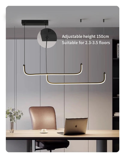 Modern Chandeliers Aluminum Dining Room LED Pendant Lamps Home Décor Bedroom Study Living RoomLighting Fixtures