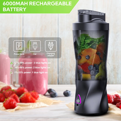 2025 New Mini Blender Portable Blender For Milkshakes And Smoothies Juice Making Small Convenient Multi-Functional Black Juicer.
