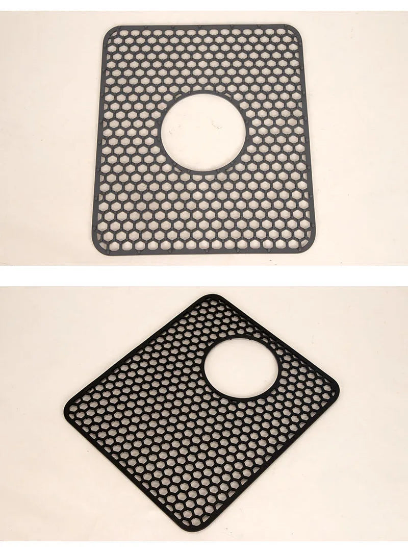 Sink Protectors for Kitchen Sink,Sink Mat,Grid Silicone Kitchen Sink Mat for Bottom of Stainless Steel Sink,Heat resistant mat