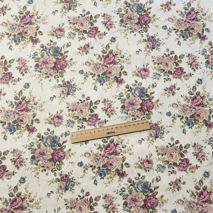 160x50cm Vintage Rose Flower Cotton Fabric Cotton Bedding Cotton Clothing Hair Ring Fabric