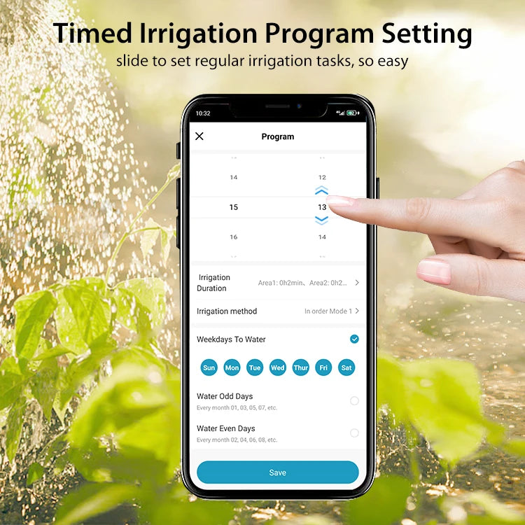 WiFi Sprinkler Controller Automatic Rrrigation Programmer System Garden Houses Farm Watering Timer Remote Control Electric Valve