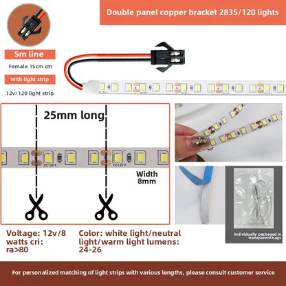 Salon Smart Mirror Light Sensor Switch Set 12V LED Light Bathroom Mirror Touch Switch Dimmer