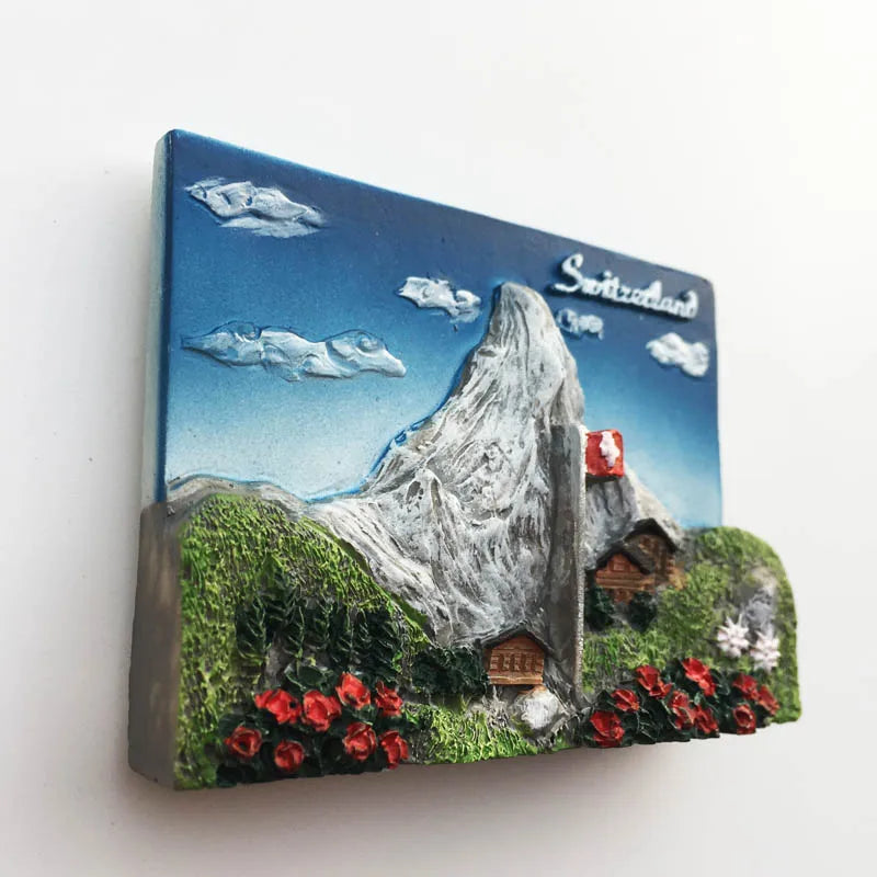 Europe Switzerland 3D Fridge Magnets Tourism Souvenir Refrigerator Magnets Sticker Collection Handicraft Decoration Articles