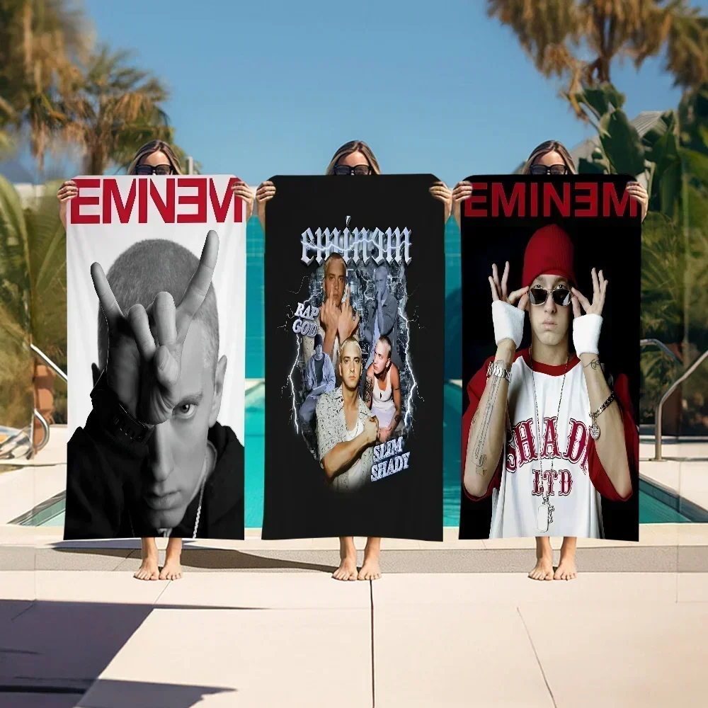 Super Rapper E-Eminems Cartoon Beach Towel Cute Kawaii Room Decor Bath Girls Children Hand Towels For Bathroom Shower