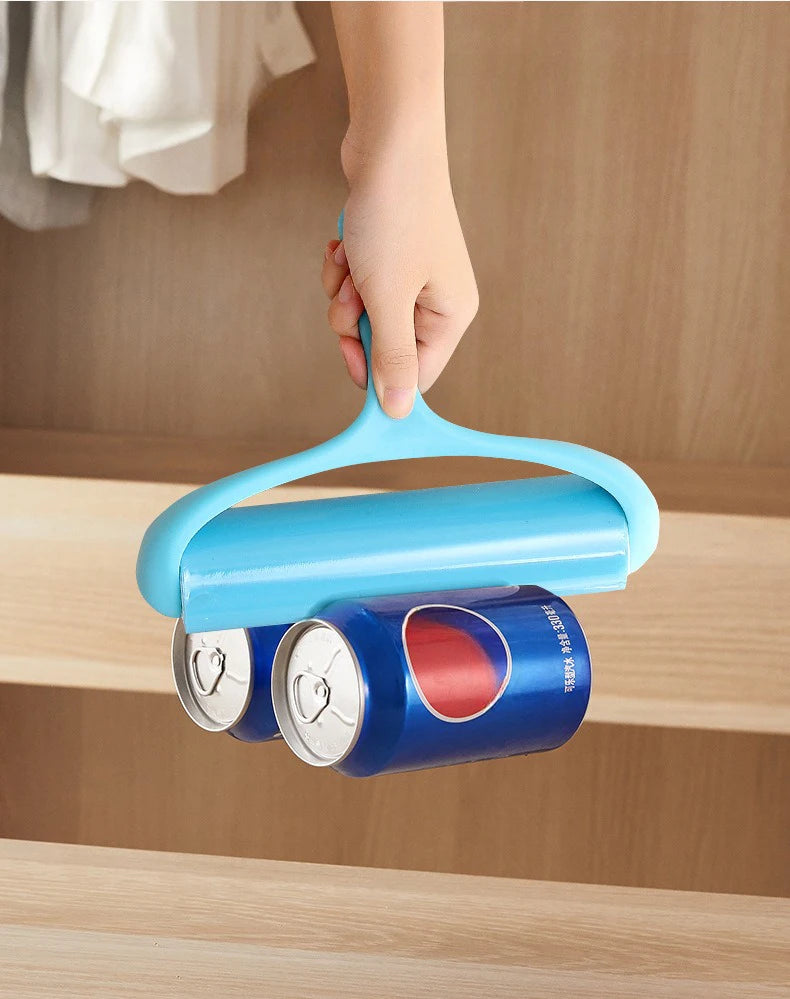 Cloth Sticking Roller Reusable Silicone Dust Removal Drum for Cleaning Hair and Debris on Clothes Carpets Sofas and Beds