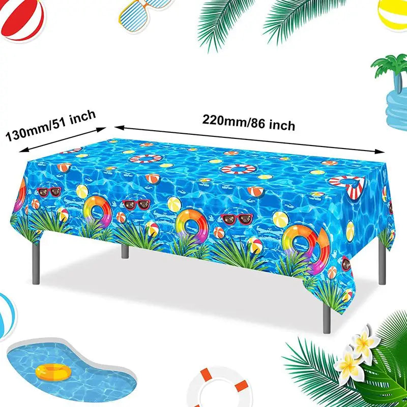 Beach Summer Pool Party Hawaiian luau Party Water Swimming Holiday Vacation Flamingo Party Supplies Birthday Party Decoration