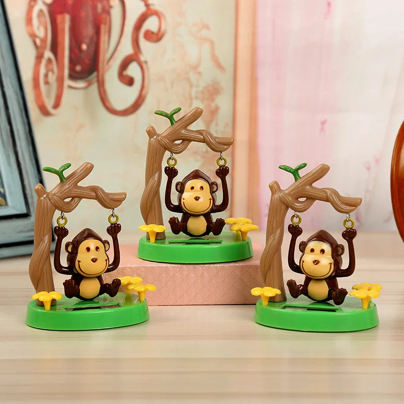 Solar Energy Accessories Shaking Head Doll Swing Monkey Gift CreativeInterior Decoration Car Accessories Car Doll Accessories