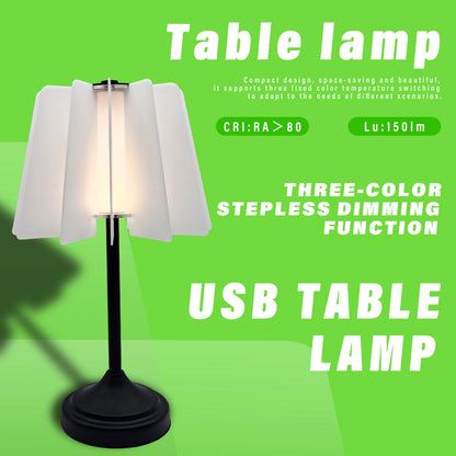 Bedroom bedside table lamp USB plug adjustable DIY acrylic design LED light 3 colors optional night light