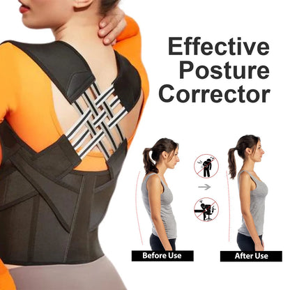 Back Brace Posture Corrector for Women and Men, Shoulder Straightener Adjustable Full Back Support Upper and Lower
