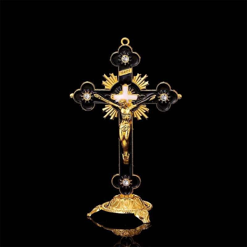 Cross Crucifix Station Christ Catholic Jesus Statue Large Religious Prayer Church Decoration Car Church Decoration