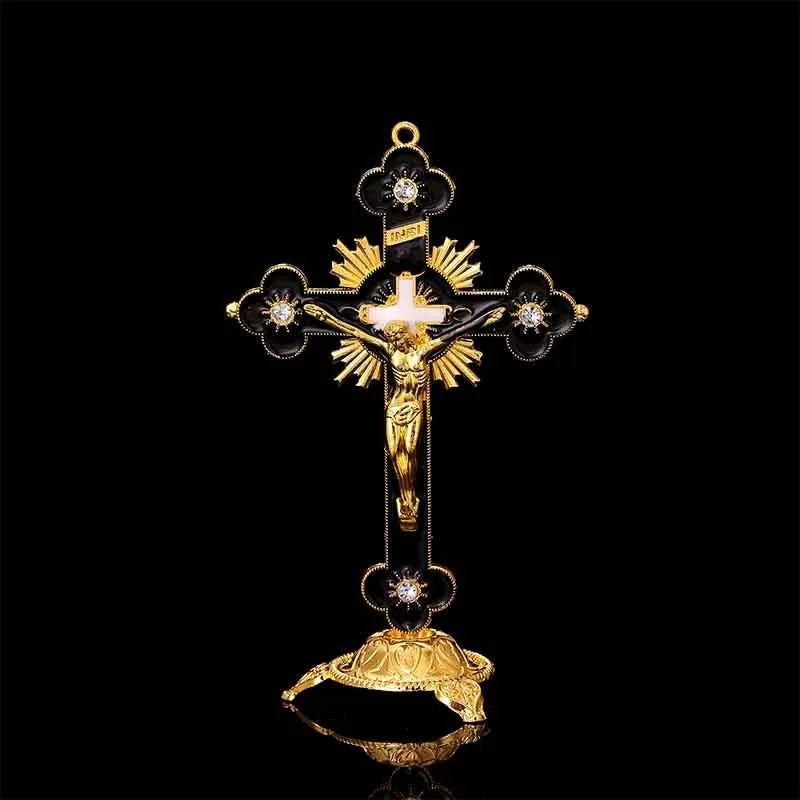 Cross Crucifix Station Christ Catholic Jesus Statue Large Religious Prayer Church Decoration Car Church Decoration