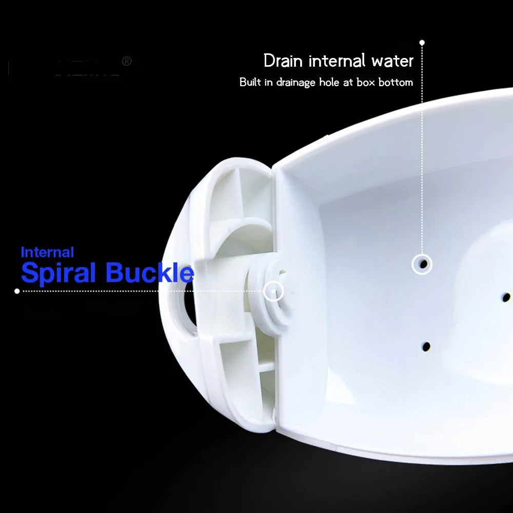 Swimming Glasses Cover Transparent Portable Rotary Switch Lightweight Swimming Glasses cover Swimming Glasses Box Drainage