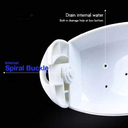 Swimming Glasses Cover Transparent Portable Rotary Switch Lightweight Swimming Glasses cover Swimming Glasses Box Drainage