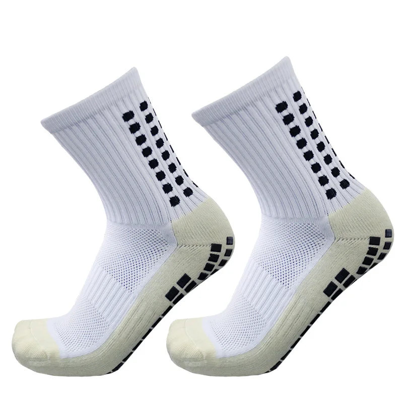 Sports 2025 and New Football Socks Women Men New Socks Non-slip Silicone Bottom Soccer Basketball Grip Socks