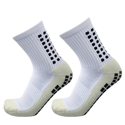 Sports 2025 and New Football Socks Women Men New Socks Non-slip Silicone Bottom Soccer Basketball Grip Socks