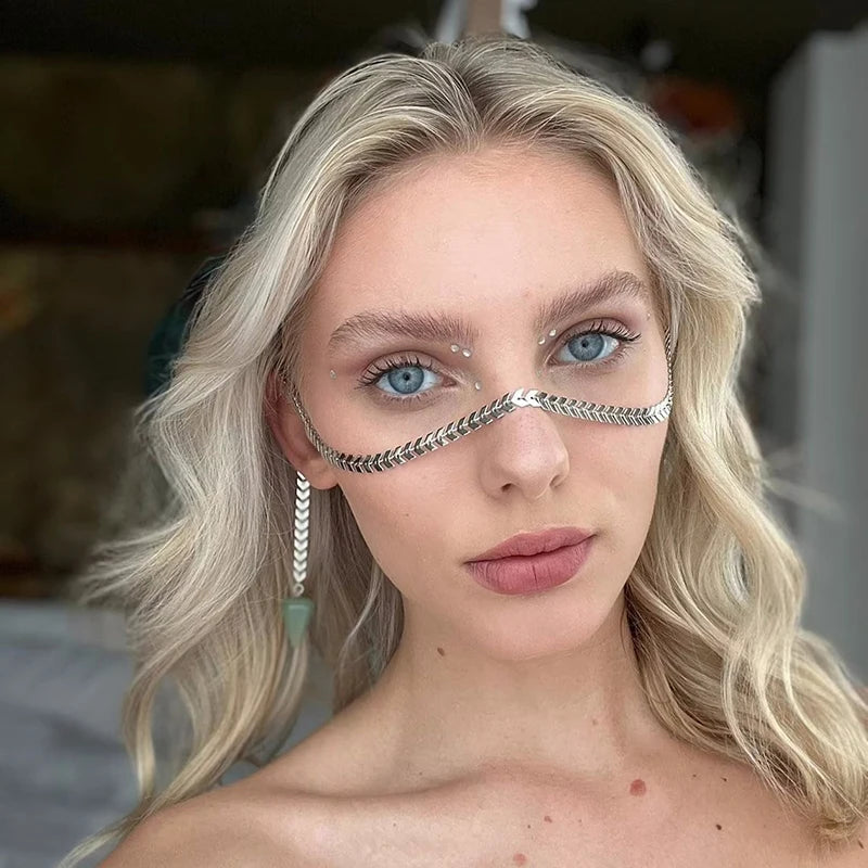 Fashion Sexy Face Chain Punk Fringe Earrings Accessory Adjustable Face Chain Face Fashion Jewelry Accessories