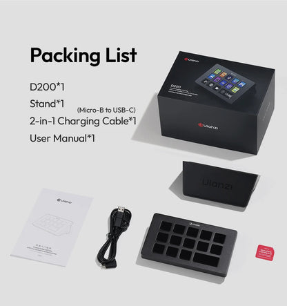 Ulanzi DD02 For Live Streaming Tool Video Mixer Video Switcher 4 CH HDMI Streaming 4K HD Screen For YUY2 MJPEG Capture Format