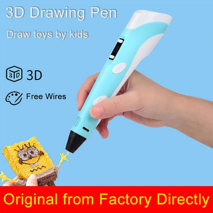 3D Printing Pen Diy Drawing Pens with Lcd Screen Pla Printing 1.75Mm Filament Birthday Christmas Toys Gifts for Kids