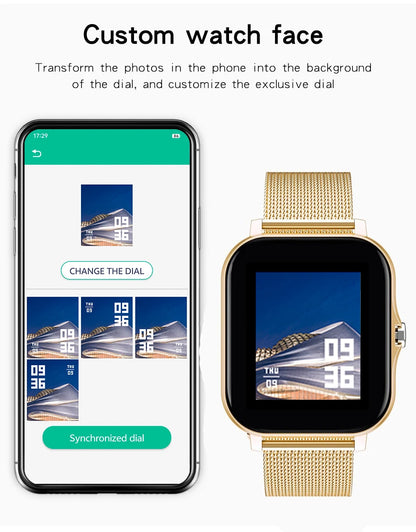 2025 Smartwatch Android Phone 1.44''Inch HD Screen Bluetooth Call Blood Oxygen/Pressure Monitoring Smart Watch Women Men Gift