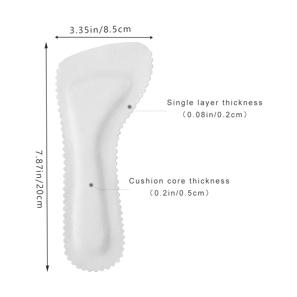 Insoles Sandals White Non Slip Stickers Foot Pads Shoe Liner Heel Pumps Women High Cushions Sports
