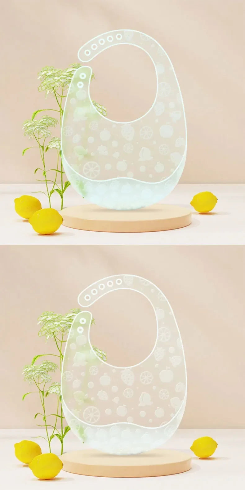 Baby Food-grade Silicone Bib Baby Food Rice Pocket Saliva Pocket Lightweight Waterproof Bib for Children