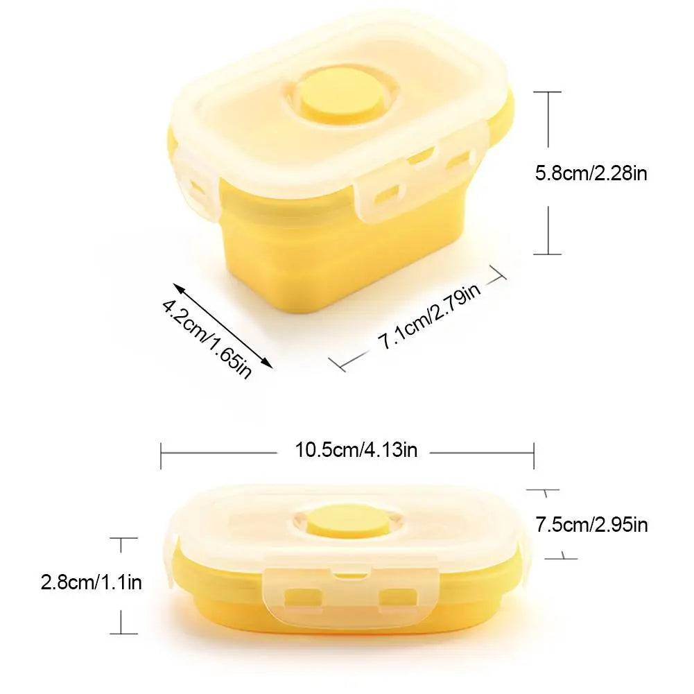 4pcs Refrigerator Organizer Food Storage Container with Lid Handle Fresh-Keeping Box Case Fridge Reusable Crisper Storage