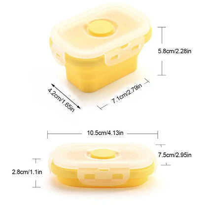 4pcs Refrigerator Organizer Food Storage Container with Lid Handle Fresh-Keeping Box Case Fridge Reusable Crisper Storage