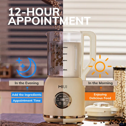 Food Blender, Multifunctional Hot & Cold Cooking Blender for Kitchen, 34oz./1L Smart Smoothie Blender with Self-Cleaning