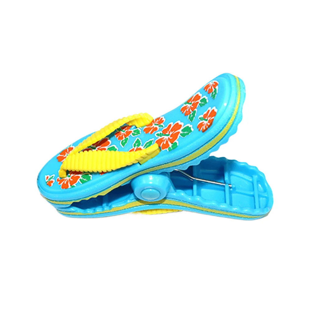 1/2PCS Cute Plastic Beach Towels Clips Large Drying Rack Retaining Clip Windproof Clothes Pegs Pins Animal Decorative Clothespin