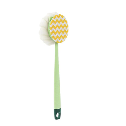 Double-sided Bath Scrubber Bath Brush Long Handle Soft Hair Bath Brush Removable Bath Towel Bath Ball Double Side Rub Cleaning