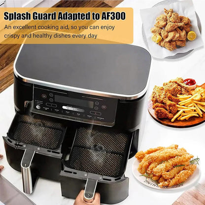 Air Fryer Splash Guard for Ninja AF300 Models Reusable Air Fryer Liners  Silicone Air Fryer Splash Pad Shield Baking Accessories