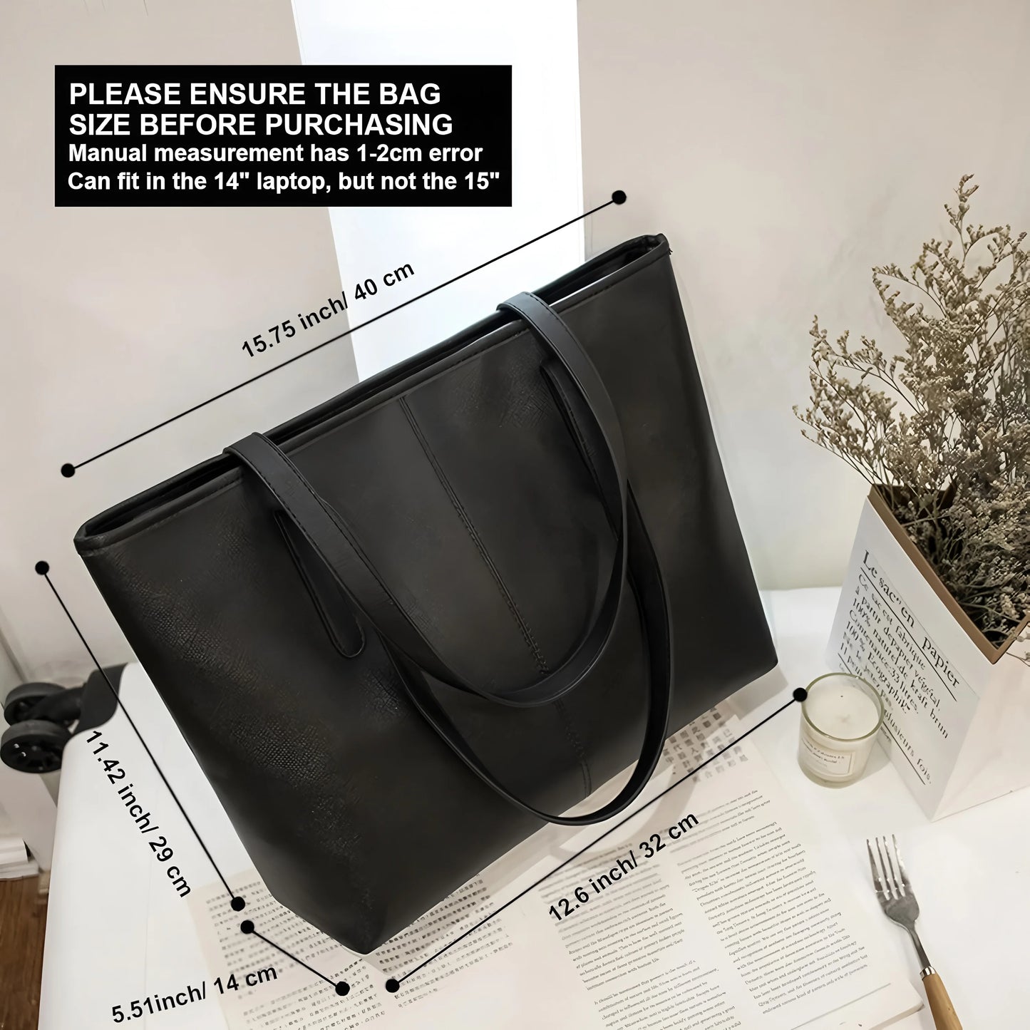 Women Fashion Bag Tote Bags for PU Shoulder Bag for Women Versatile Large Capacity Bags Split Leather Totes Handbag Work Travel