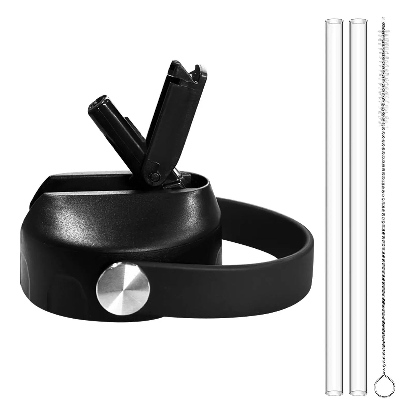 Wide Mouth Straw Lid for Hydro Flask Sports Water Bottle,Dustproof Lid Compatible with HydroFlask Wide Mouth 20 32 40 64 oz