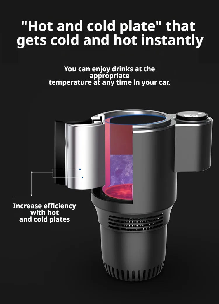 Car Hot Cold Cup Smart Quick Cooling Cup Warm Milk Cup Car Heater Car Hot Cold Cup Heater
