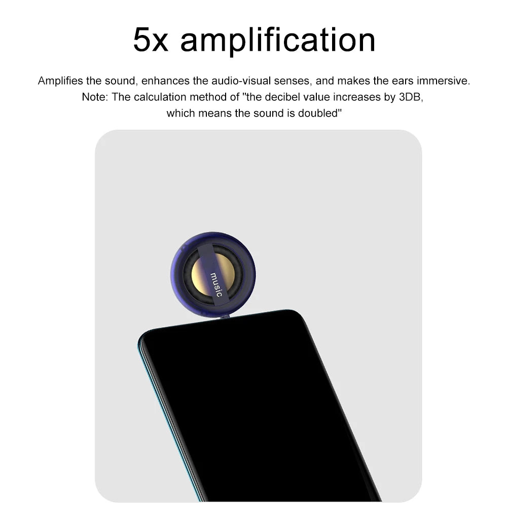 Mini Speaker-Mobile Phone Speakers In-line MP3 Speaker Amplifier External High Quality Sound Wired Audio Amplifier Portable