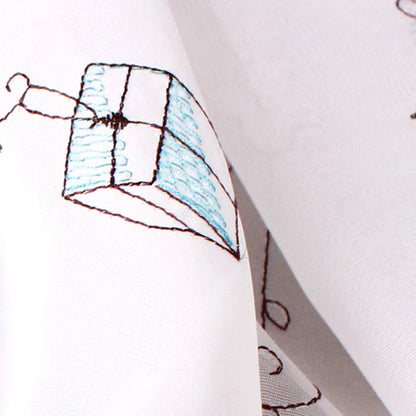 Korean Cute Gift Coffee Curtain Half Curtain Short Curtain Screen Curtain Door Curtain Finished Bedroom Screen Cabinet